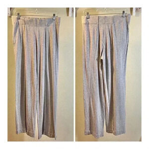 Myrine Antwerp Gray Atleisure Pants Elastic Waist Pull Up Seamed Lightweight XL